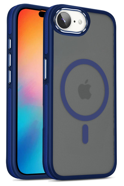 Najmaddin غطاء جوكو آيفون 16 إي وينر ماج سيف - أزرق داكن