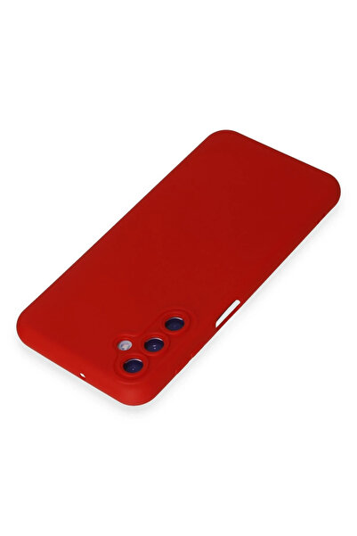 Epilons حافظة جالاكسي M14 5G من السيليكون المخملي الداخلي - أحمر