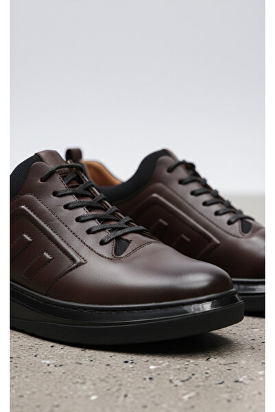 Growish Gr0473 Genuine Leather Ankle Stretch Imported Rubber Sole Smart Lacin...