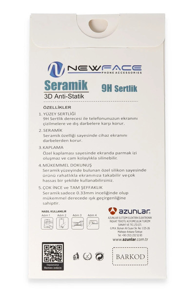 Najmaddin واقي شاشة نانو سيراميك ثلاثي الأبعاد مضاد للكهرباء الساكنة لـ Newfa...