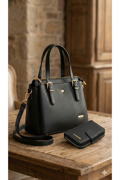 Sanmorris 2'Lİ SET Çok Gözlü OMUZ VE KOL ÇANTASI AYARLANABİLİR UZUN ASKILI ÇA...