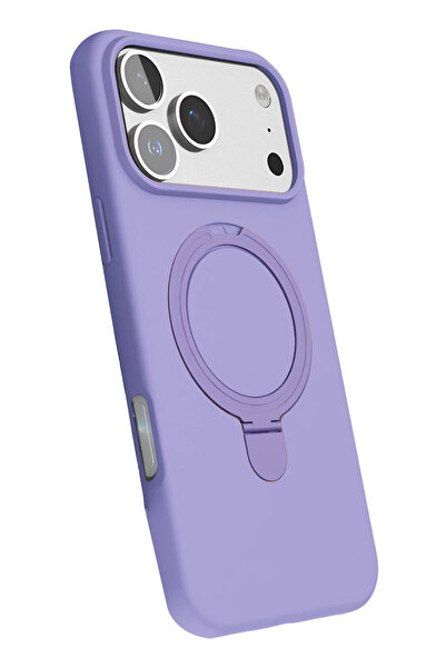 Epilons غطاء آيفون 17 ماج سيف مع حامل - أرجواني