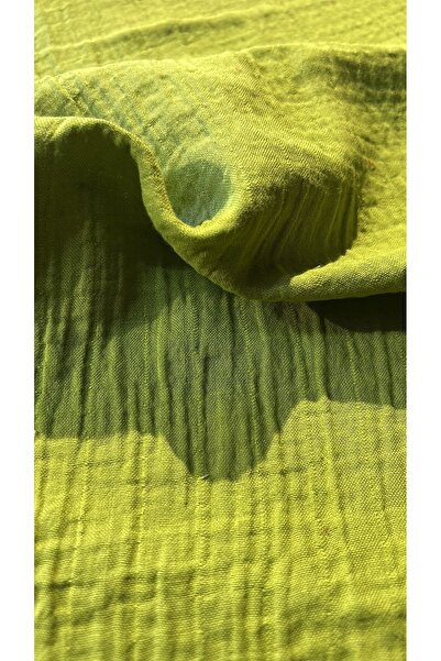 feminen Muslin Double Layer Green Color