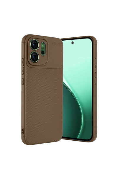eco port Oppo Reno 14 Auto Focus Carbon Cover - Brown