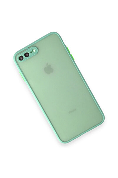 Najmaddin غطاء سيليكون مونتريال لهاتف آيفون 7 بلس من نيو فيس - تركواز