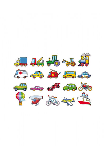 ANDREU TOYS Magnetic Game with Vehicles, 20 Pieces