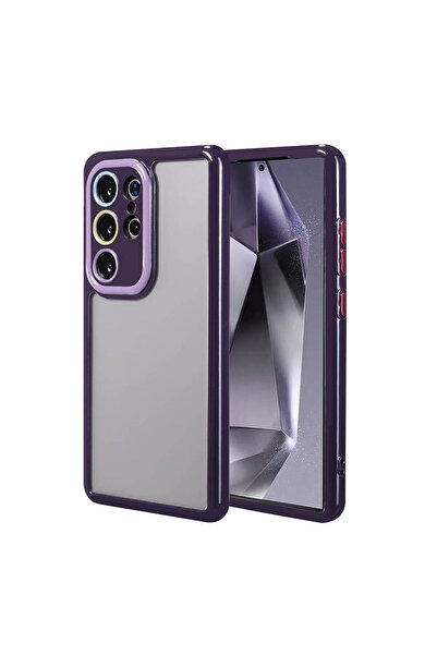 Ceponya غطاء حماية لهاتف Galaxy S24 Ultra مع حماية للكاميرا وتصميم ملون للحوا...