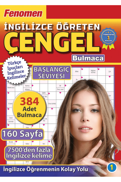 Maxi Yayıncılık Fenomen İngilizce Öğreten Çengel Bulmaca Başlangıç Seviyesi /...