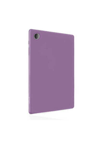 Genel Markalar Galaxy Tab A8 10.5 SM-X200 (2021) KLFK Beg Tablet Silikon - Lila
