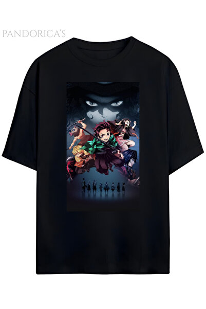Grafftee Clothing Tricou unisex din bumbac cu design Demon Slayer
