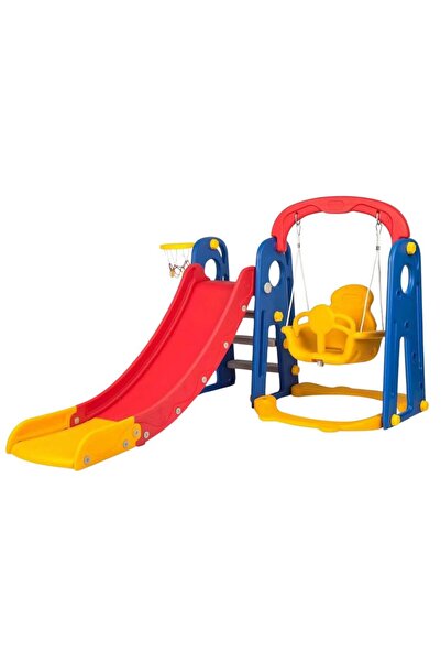 COMPLEX مجموعة زحليقة طويلة للأطفال الصغار، مجموعة ألعاب تسلق كبيرة 3 في 1