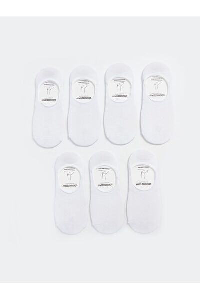 LC Waikiki Lcw Accessories White Men's Bamboo Ballerina Socks 7-Pack