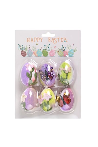 SHOPIENS Set of 6 Decorative Easter Eggs