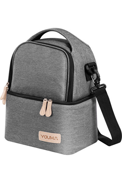 HALAMODO Insulation Fabric Multi-Functional Large Capacity Diaper Bag With Re...