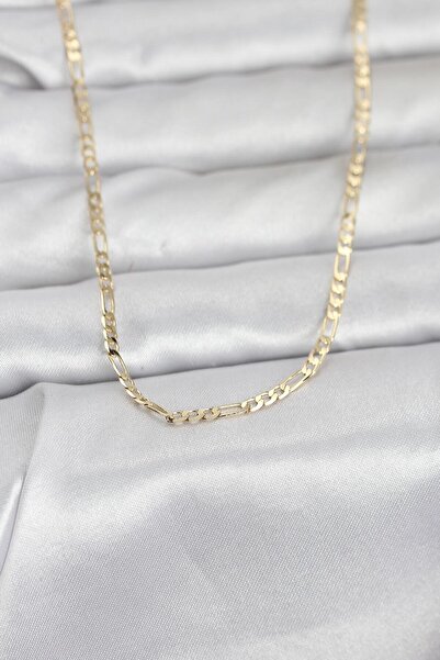 Lisinya CM 14K Gold Renk İnce Kuşgözü Zincir Model 60 cm Kadın Kolye - LSNTKN...