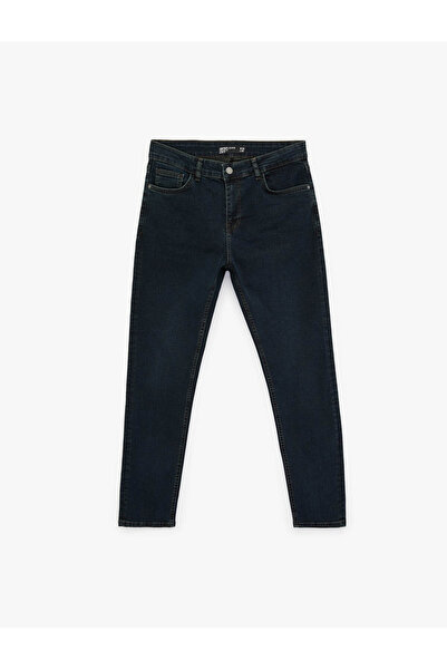 Koton Βαμβακερό τζιν παντελόνι με κανονική μέση λεπτή εφαρμογή - Brad Jean