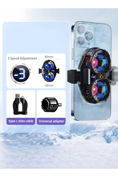 DOMEET Cell Phone Cooler Cellphone Radiator with Dual Semi-Conductor Cooling ...