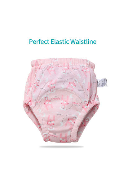 HALAMODO 2 Piece Training 6 Layers Breathable Cotton Toddler Underwear