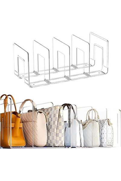 Arabest Clear File Sorter, Clear Purse Divider Organizer, Acrylic File Holder...