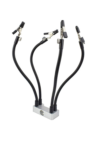 HALAMODO LED 3X Magnifier With Soldering Helping Tool Black 0.6kg