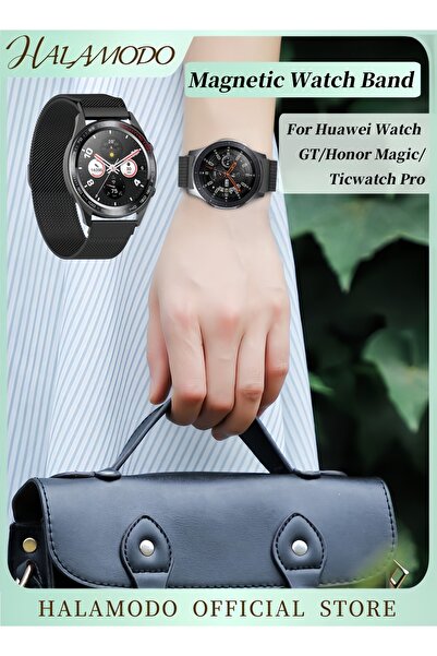 HALAMODO سوار بديل من الفولاذ المقاوم للصدأ متوافق مع ساعات هواوي جي تي / هون...