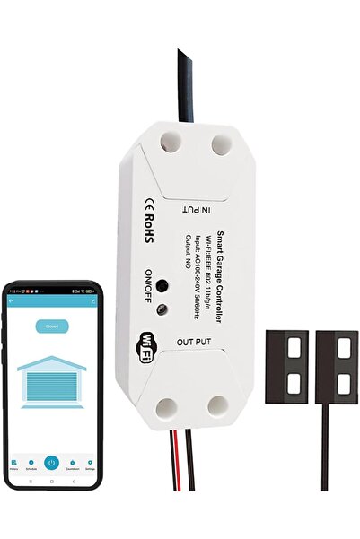 UanTii Smart Garage Door Opener Tuya Wifi Garage Door Controller APP and Voic...
