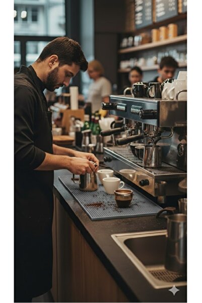 Siliconly Bar Mat 60x30 – %100 Silikon Kaymaz Tezgah Koruyucu Gri– Mutfak / K...