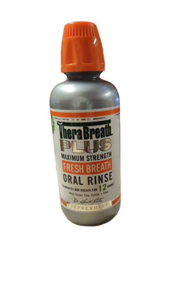 Therabath TheraBreath Fresh Breath Oral Rinse -Pepper Mint 473 ml