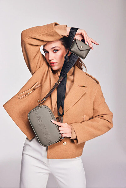 Nautica Geantă de umăr pentru femei A.Khaki CN7596T – Design elegant pentru z...