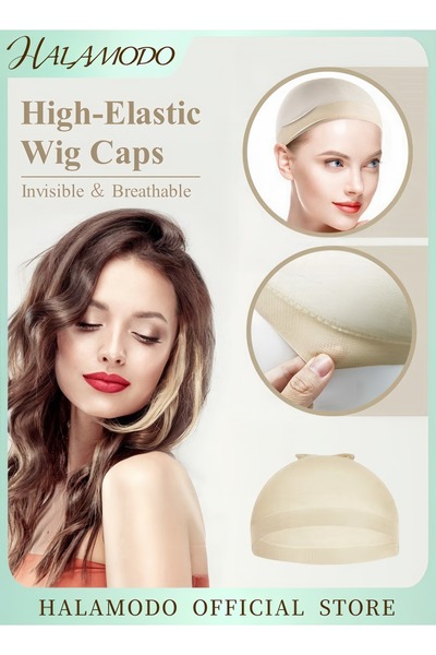 HALAMODO Invisible Wig Cap for Women Ultra-Thin Stretchy Nylon Breathable Wig...