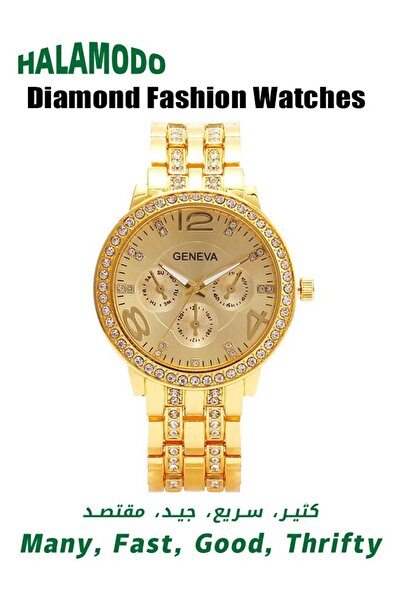 HALAMODO Women's Diamond Fashion Watches, Wrist Watches, Quartz Casual Birthd...