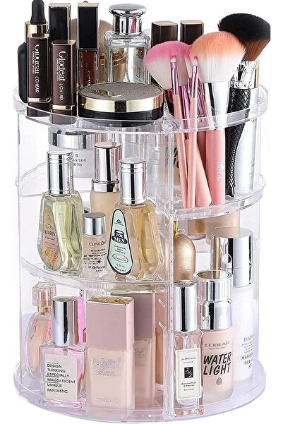 Arabest 360 Degree Rotating Makeup Organizer for Bathroom,4 Tier Adjustable C...