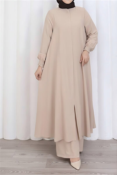 Moda Hayme Kadın Rahat Kesim Tesettür Tunik Pantolon Takımı – Aerobin Kumaş, ...