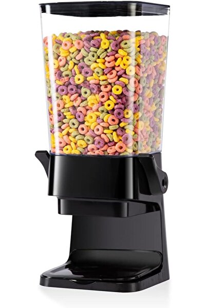 Arabest موزع حبوب إفطار يُوضع على سطح الطاولة مع أغطية، سعة 5 لترات، حاويات ت...