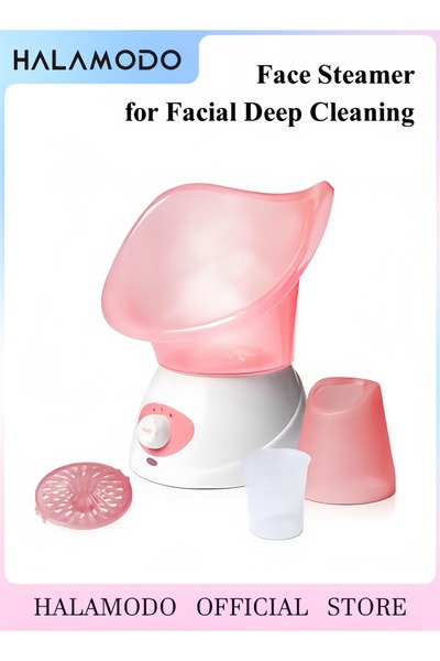 HALAMODO جهاز بخار للوجه بتقنية النانو الأيونية لتنظيف عميق للوجه، مرطب للوجه...