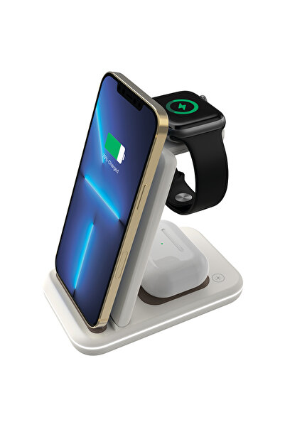 CANYON Stație de încărcare CNS-WCS304CL 15W 3-în-1 Cosmic Latte