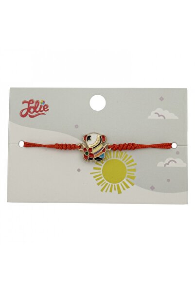 Flippy Bratara pentru Copii, Jolie, cu Impletitura Snur Rosu, Model Ursulet, ...