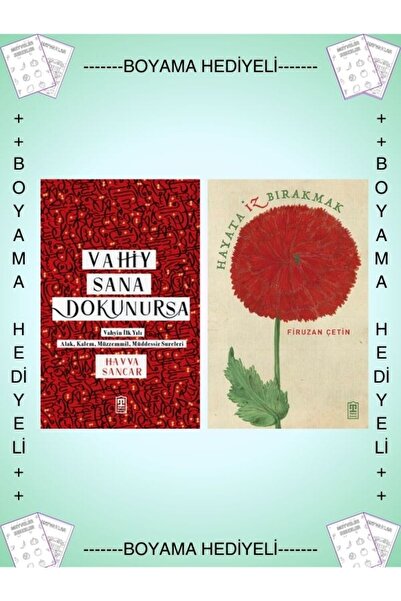 Timaş Yayınları Boyamalı- 2 KİTAP Vahiy Sana Dokunursa - Havva Sancar Hayata ...