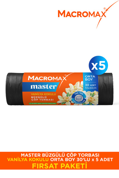 MACROMAX Master Vanilla Medium Size 30's X5