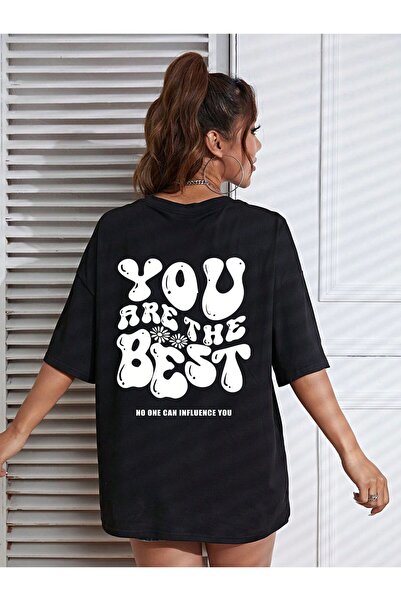 EFFRENATU Top de damă Summer cu imprimeu tricou – Gât rotund, mânecă scurtă, ...