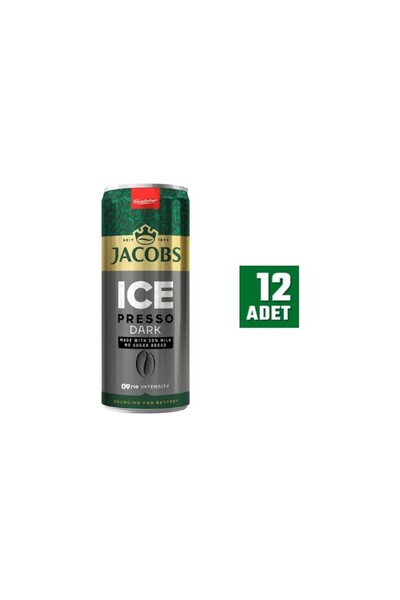 Jacobs Icepresso Dark 250 Ml (12 ADET)