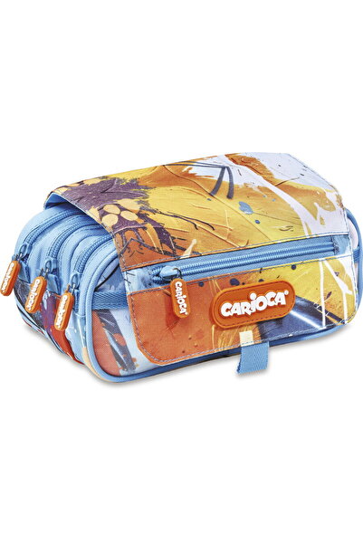 CARIOCA Penar spray cu 3 fermoare, fără umplutură, albastru