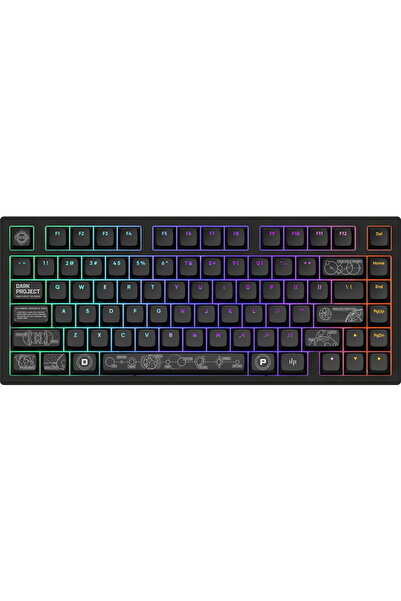 DARK PROJECT Tastatură DPKB_NOVA_81_ANSI, fără fir, aspect american, neagră