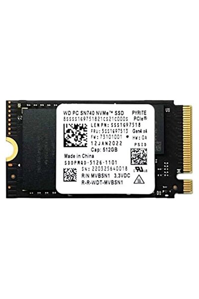 WD SN740 512GB M.2 NVME 22x42 SSD