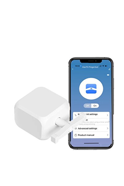 UanTii روبوت Tuya الذكي للتحكم عبر البلوتوث، زر قابل لإعادة الشحن للتحكم في ا...