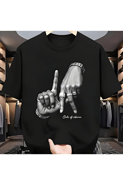 EFFRENATU Μπλουζάκι Unisex με στάμπα κειμένου – Στρογγυλή λαιμόκοψη, κοντό μα...