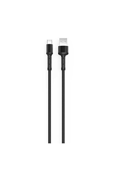 FLAMENKO Black Ls64 Type-C USB Cable-Flmk