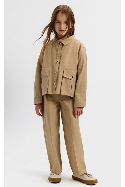 nk kids طقم ملابس ليمي للفتيات من 3 قطع، جاكيت ناعم الملمس، بنطلون فضفاض، تي ...