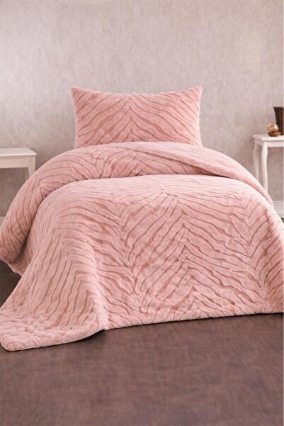 Çeyiz Diyarı Cuvertură de pat Malaga din puf de iepure 180x240 pudră