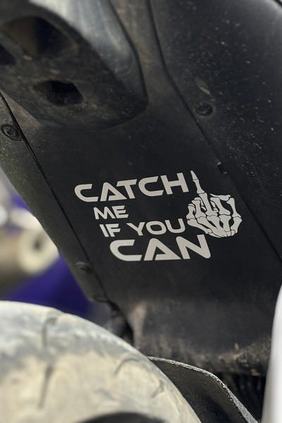 Banxtre ملصق "اصطحبيني إذا كنت تستطيع" للدراجات النارية والمستودعات (14 سم × ...